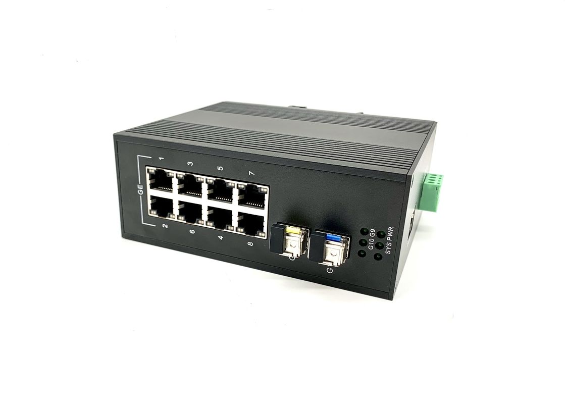 Commutateur industriel d'Ethernet contrôlé par gigabit, port industriel du commutateur 8 de PoE
