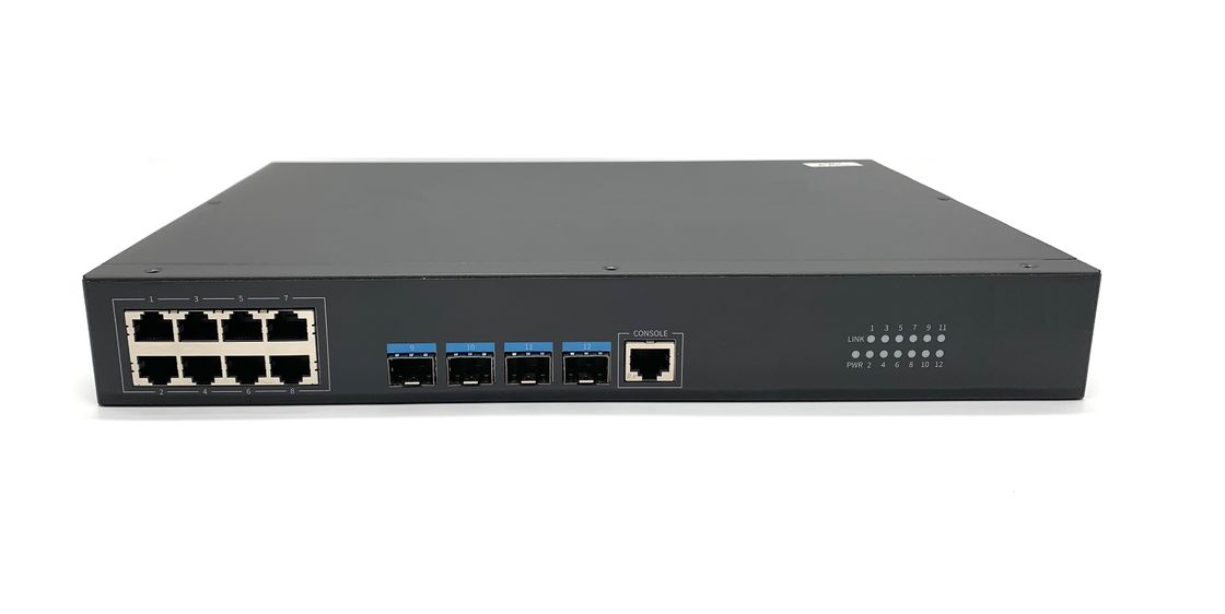pouce IGMP MSG8408 Snooping du commutateur 19 d'Ethernet de Poe de gestion de 12Mbit L2