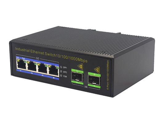 commutateur d'Ethernet de PoE de la fibre 100Base-T de 3W IP40 MSG1204P 1000M