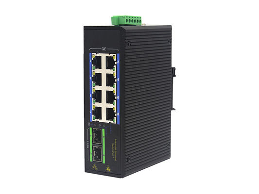 Commutateur industriel 3W d'Ethernet de MSG1208P 100Base-T RJ45 1000M PoE