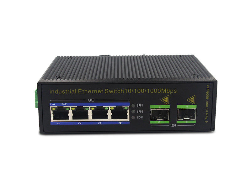 commutateur d'Ethernet de la fibre 100Base-T de 3W IP40 MSG1204 1000M