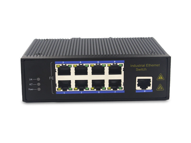 9 commutateur IP40 MSE1009P d'Ethernet des ports 100Base-TX 100M 3W PoE