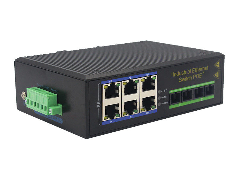 Commutateur optique gauche d'Ethernet de fibre de 10BaseT 100M de MSE1206P 6