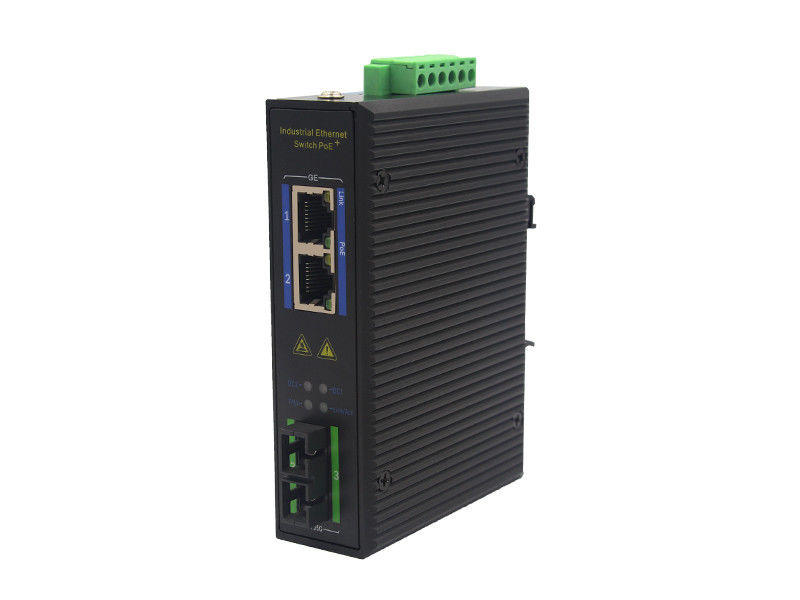 Puissance d'IP40 RJ45 100Base-T 4.0A au-dessus du commutateur MSG1102P d'Ethernet