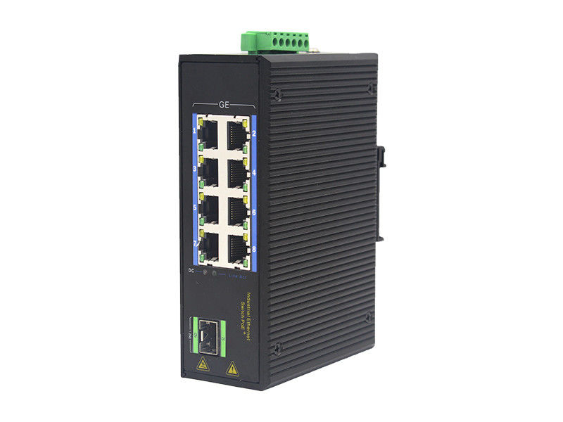 Commutateur industriel IP40 d'Ethernet de MSG1108P 100Base-T RJ45 1000M PoE